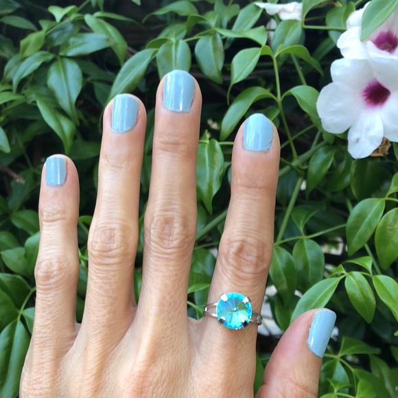 Gorgeous Aquamarine Crystal Ring - Picture 8 of 16